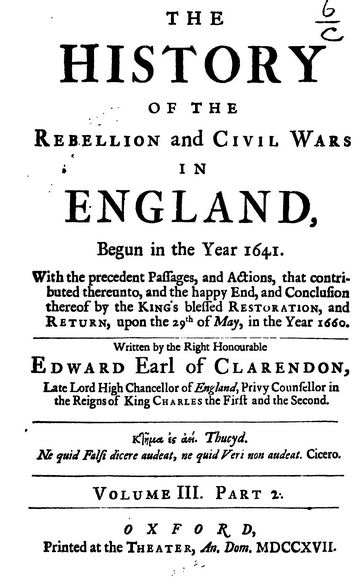 Clarendon Manuscript Cover