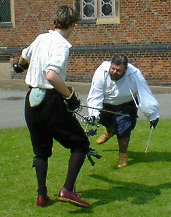 Sword play at Aston Hall